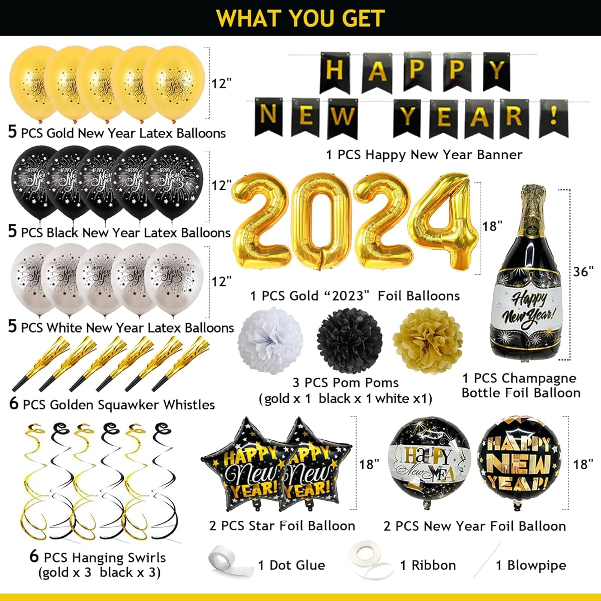 New Years Eve Party Supplies 2022