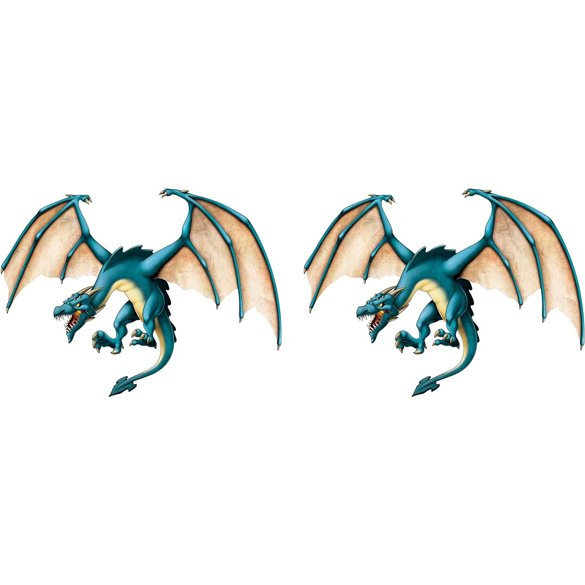 Beistle Jointed Dragons 51 inch Multicolor