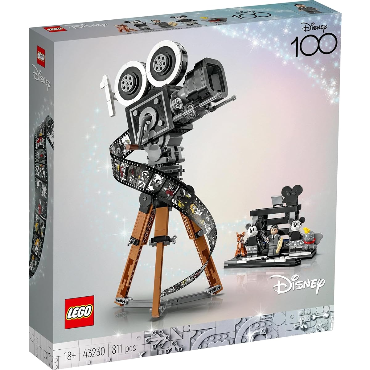 LEGO Disney 100 Walt Disney Tribute: Camera Christmas Present Christmas 43230 Toy Blocks Present Fantasy Girls Adults