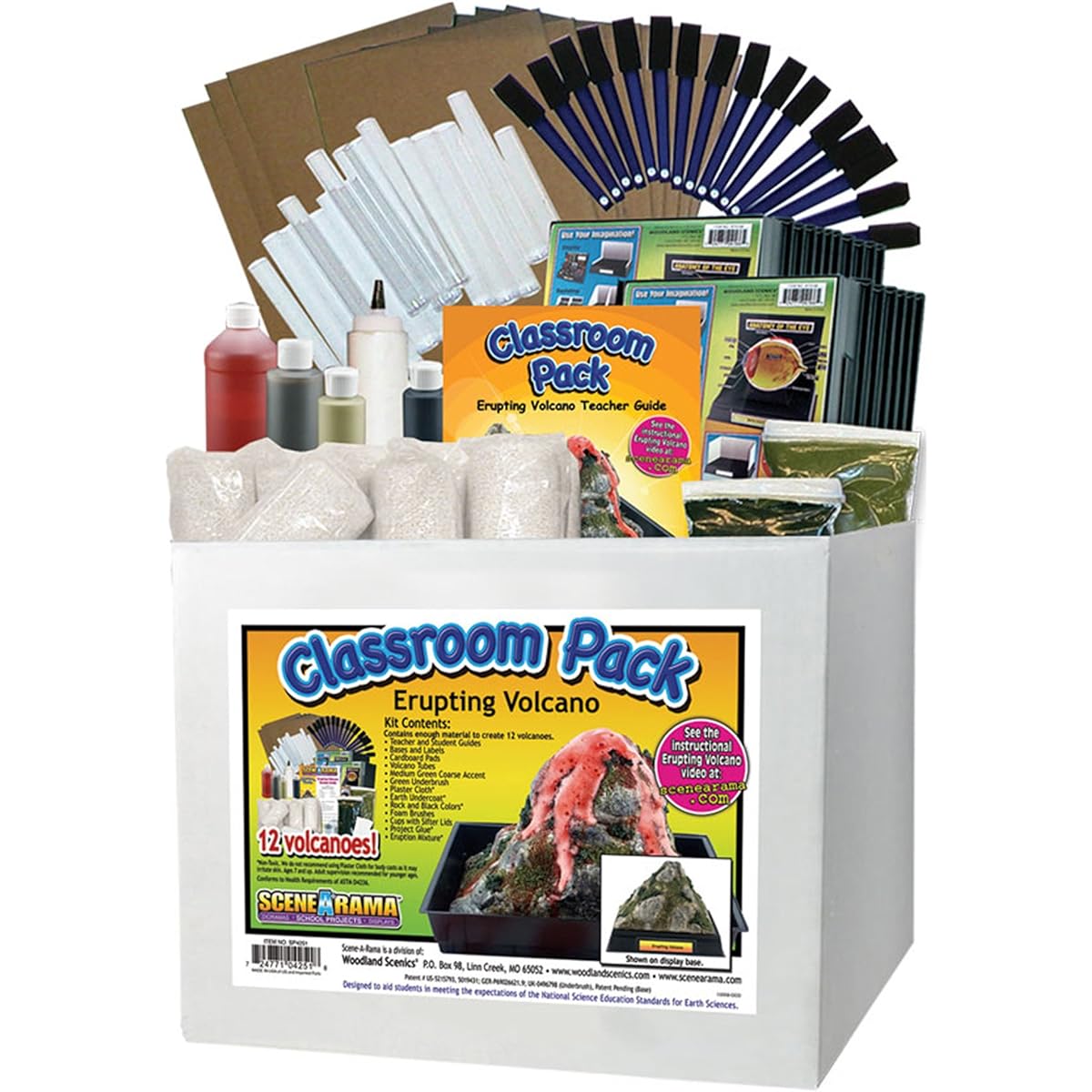 Woodland SP-4251 Scene-A-Rama Erupting Volcano Classroom Pack