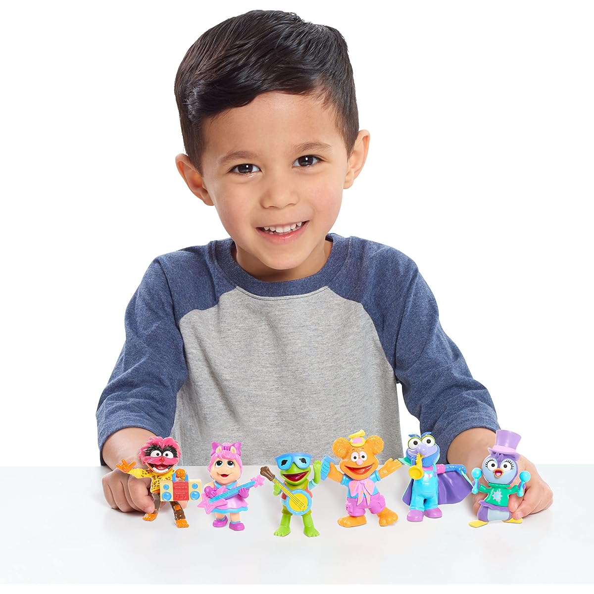 Muppet Babies Kermit & Friends PVC Figure Rock Band Display Box Set Disney Junior Store Exclusive Kermit Muppet Babies Rocksplosion Figure Set