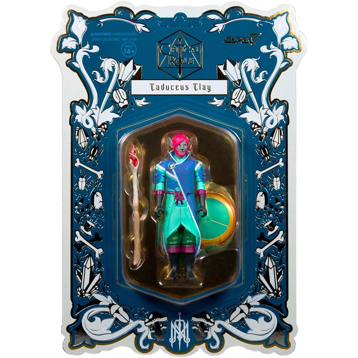 Super7 ReAction Figure - Critical Role Wave 1 - Caduceus Clay