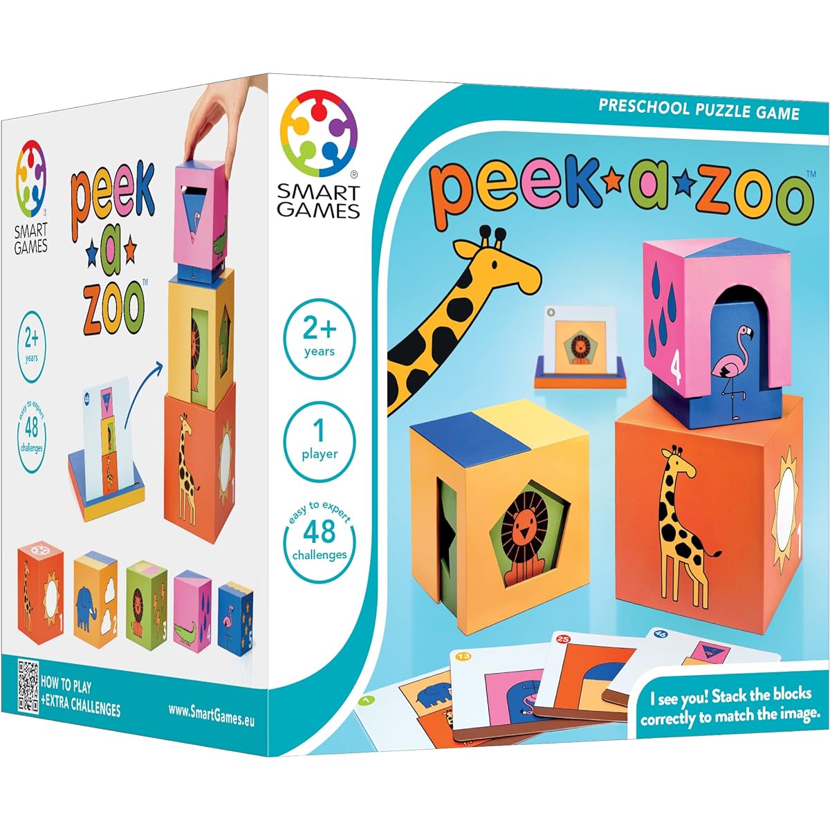 SmartGames Peek-A-Zoo Learning Game 48 Challenges Ages 2+