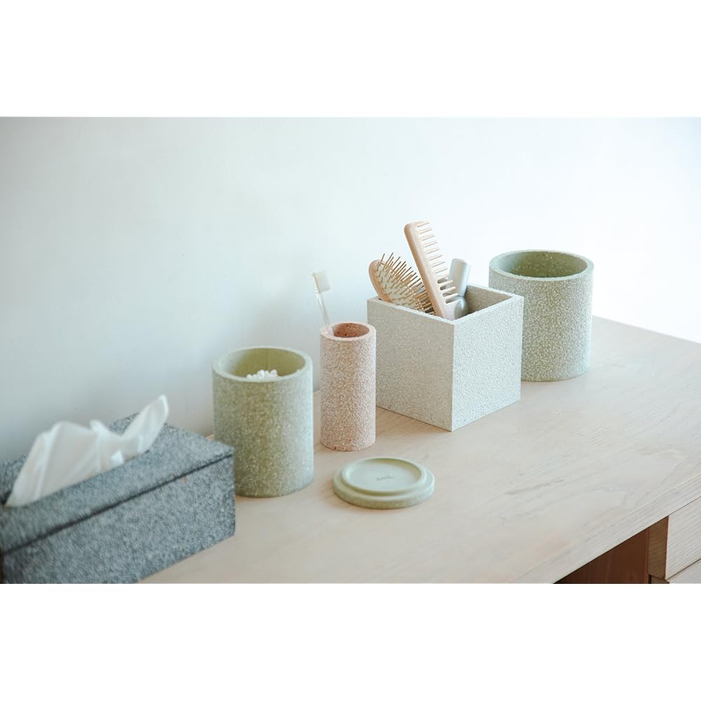 soil diatomaceous earth powder room container circle green