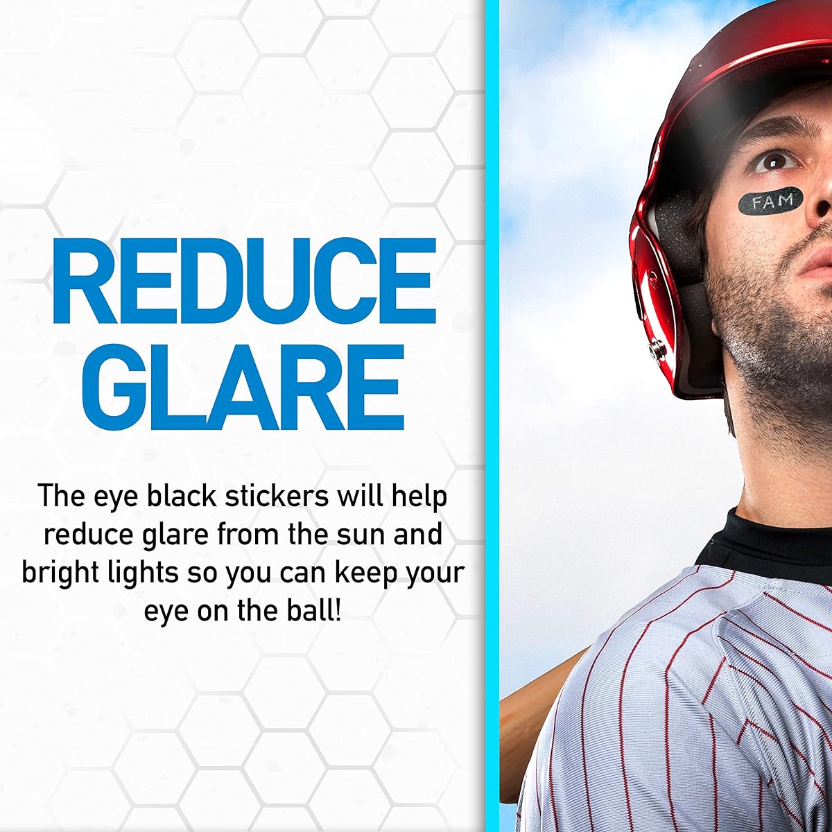 Franklin Sports Eye Black Stickers - Customizable with White Pencil