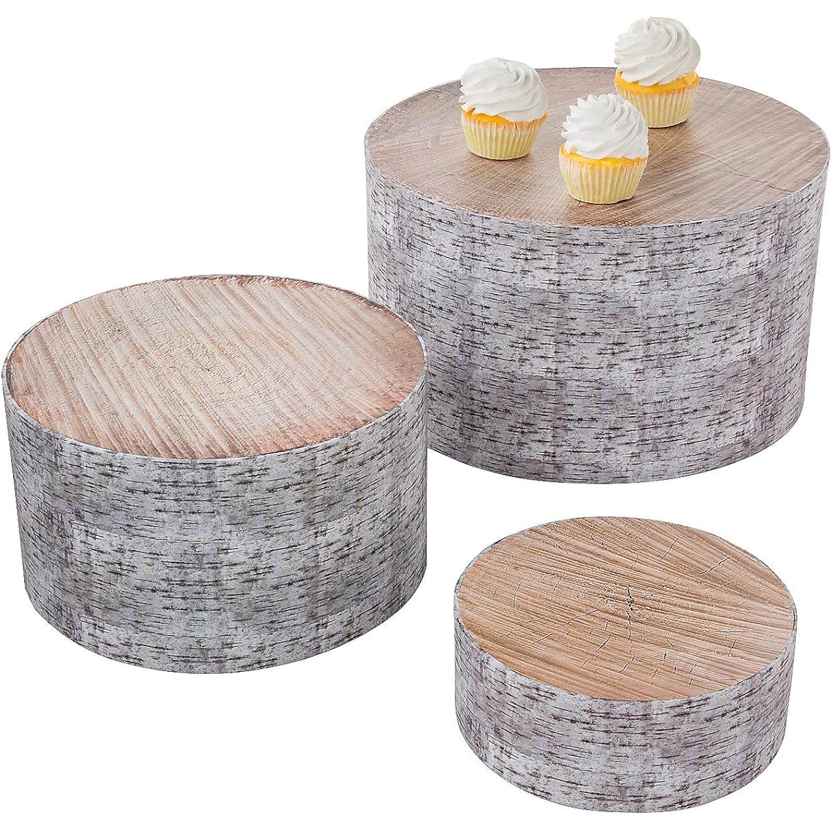Fun Express Tree Stamp Treat Stand Party Supplies - VBS Vacation Bible School Supplies/Decorations - Set of 3