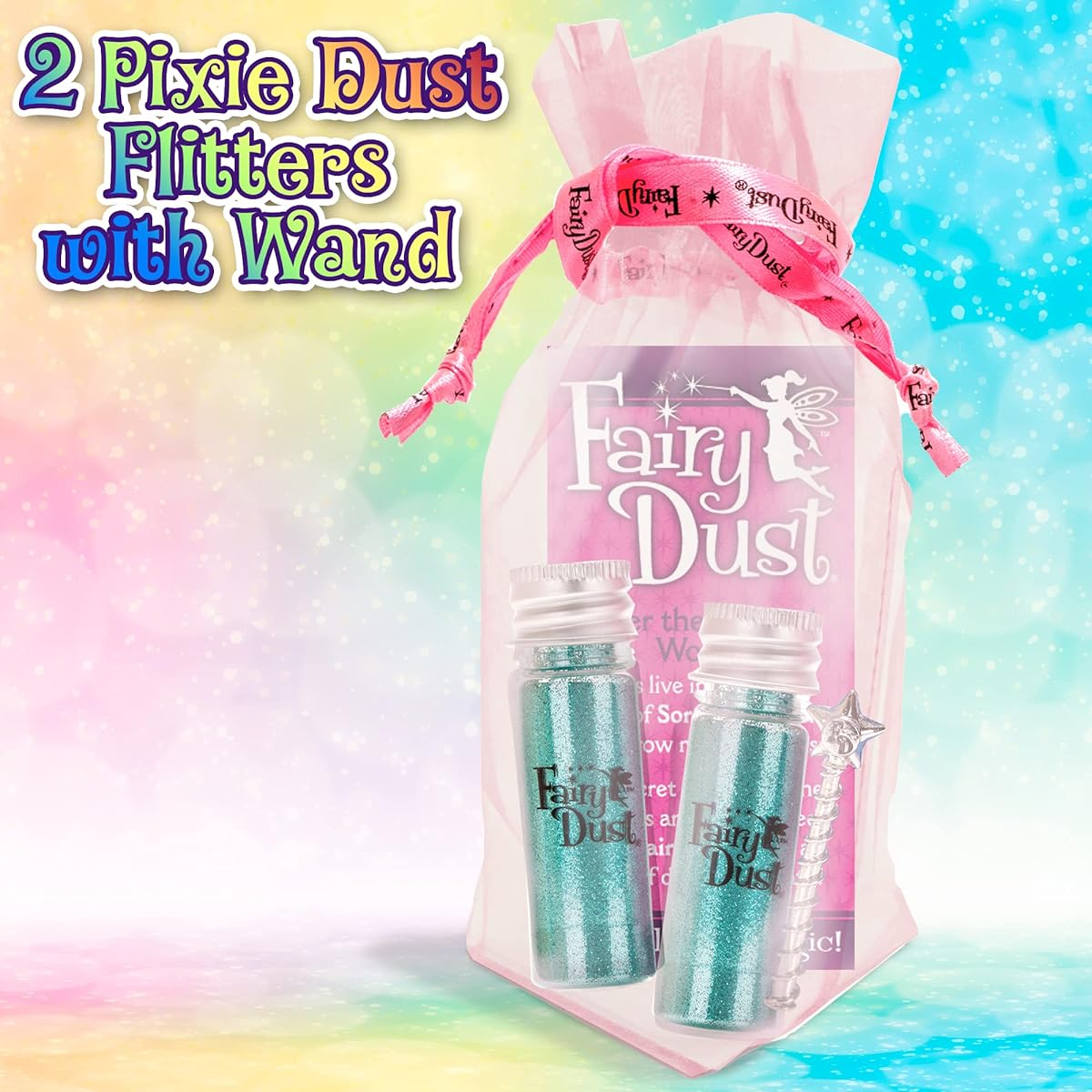 Royal Request Fairy Dust Bottle - Fairy Wand Included - Set of 2