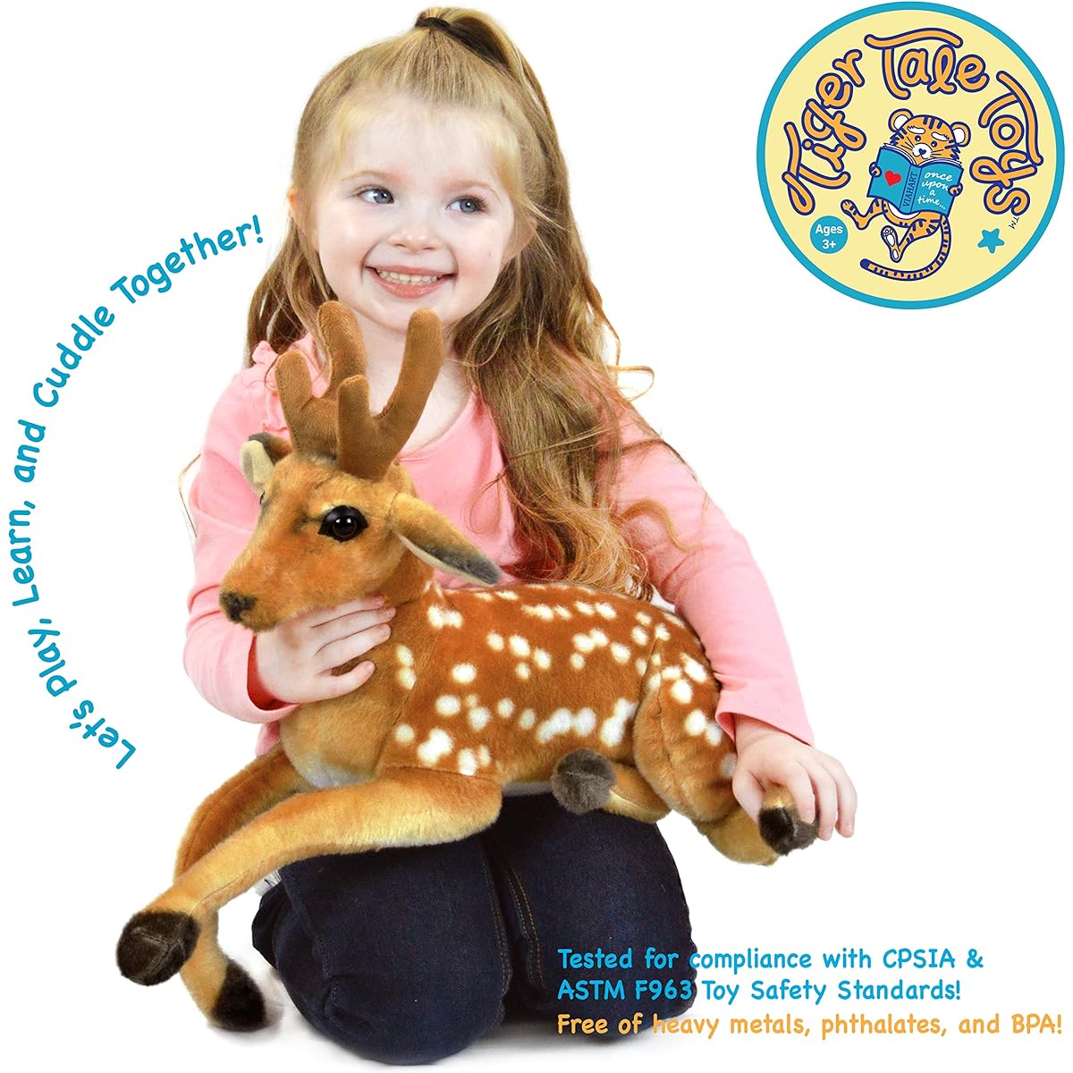 Tiger Tale Toys Dobin Stuffed Deer 21"