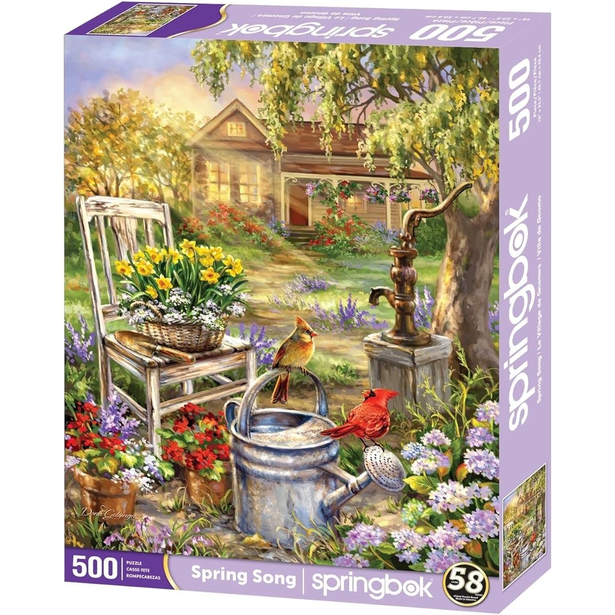 Springbok's Jigsaw Puzzle 500 Piece Spring Song Made in the USA