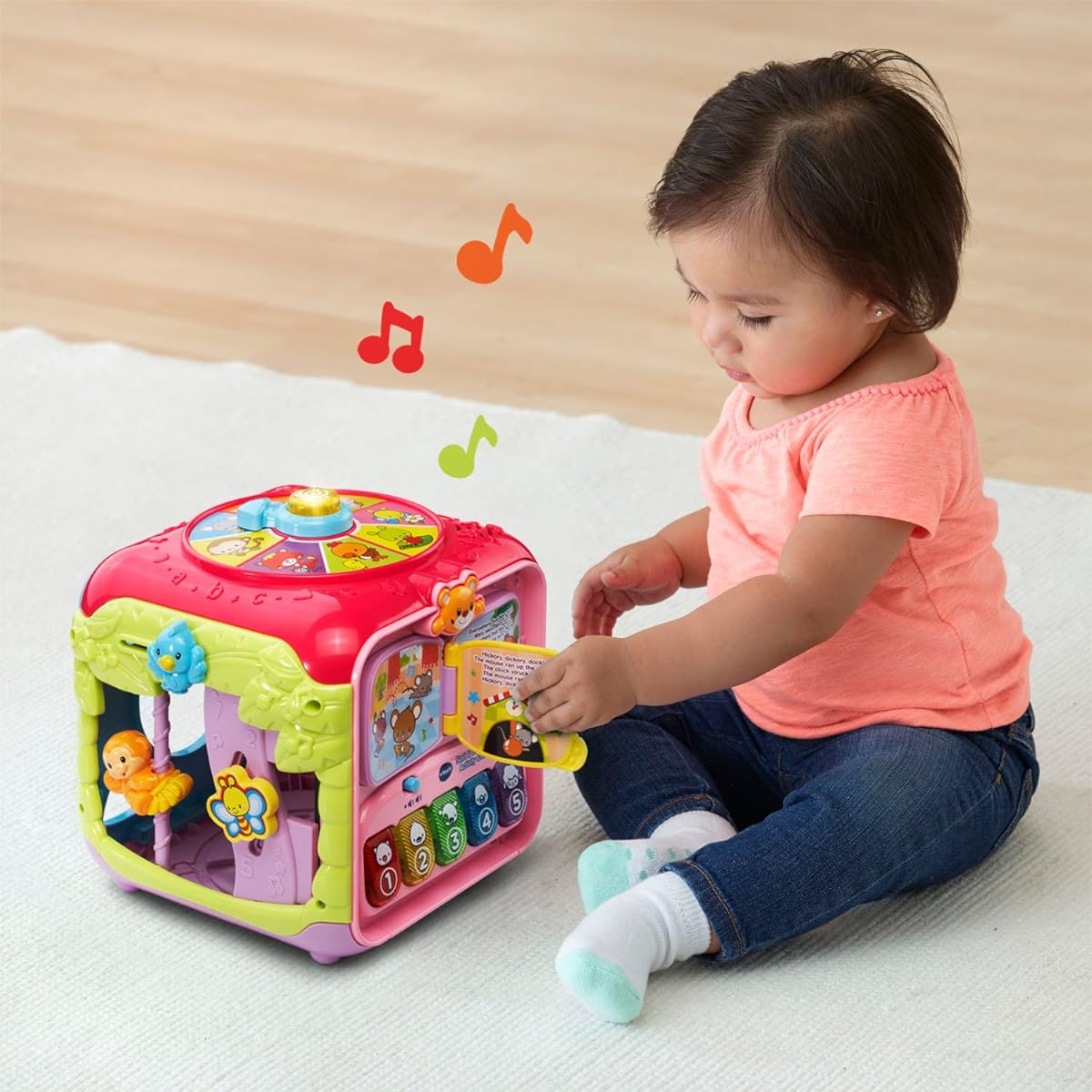 VTech Sort and Discovery Activity Cube (Frustration Free Package) Pink
