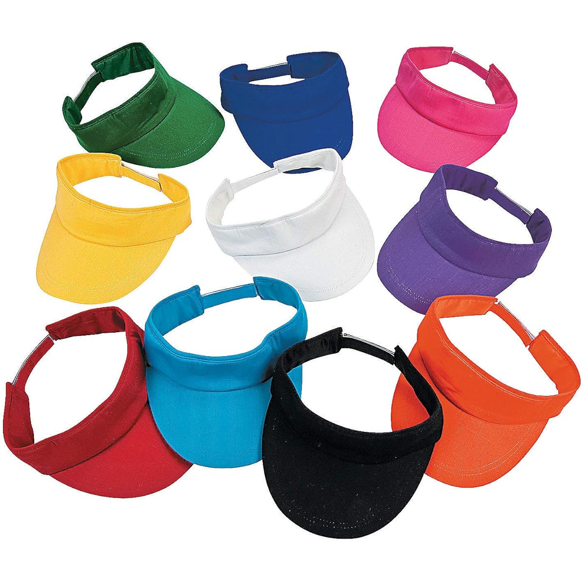 Fun Express - 50 Piece Visor Set - Apparel Accessories - Hats - Visors - 50 Piece