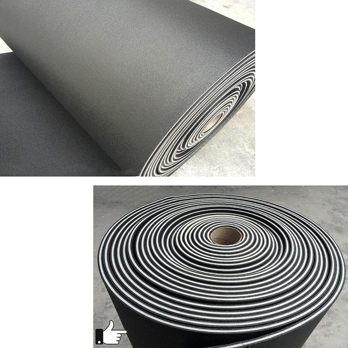 Soundproof cushion, black, easy to install, soundproof mat, drum room, piano room, sound-absorbing cotton, 5 square meters