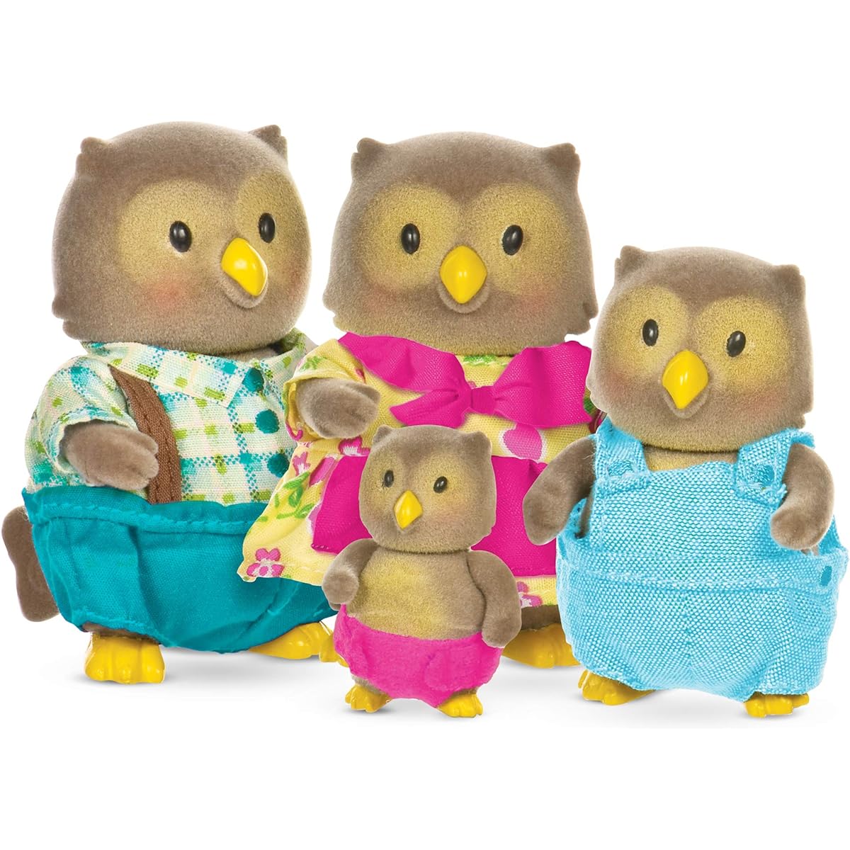Li'l Woodzeez Whooswhoo Owl Family 4-Piece Bedtime Set With Storybook