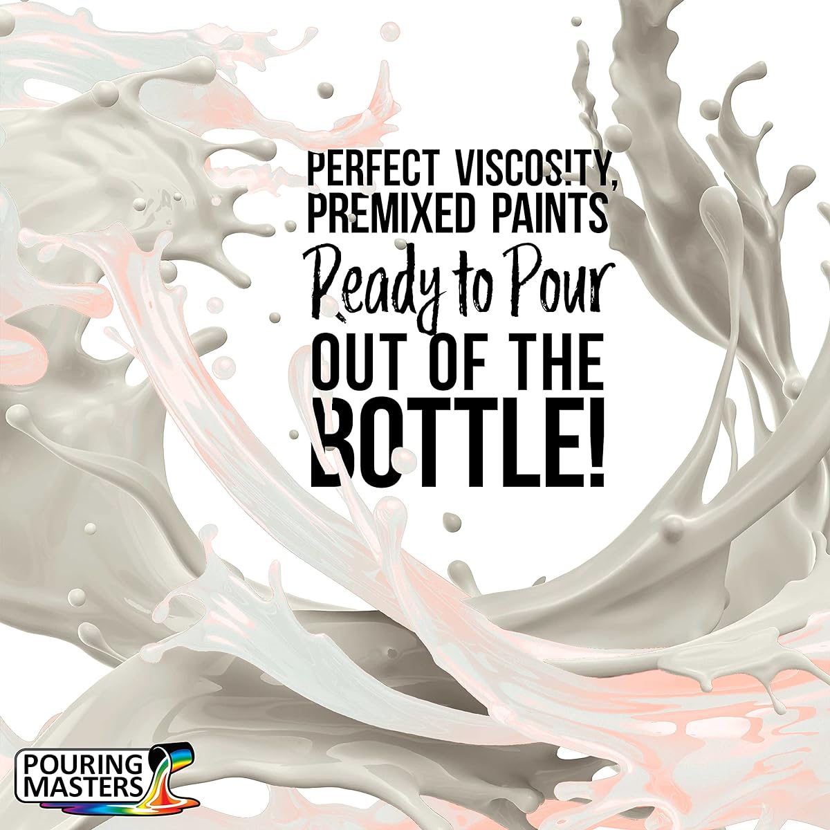 Pouring Masters Red Interference Pearl Special Effects Pouring Paint - Quart Bottle - Acrylic, Ready to Pour, Mix and Water-Based for Canvas, Wood, Paper, Crafts, Tile, Rocks and More