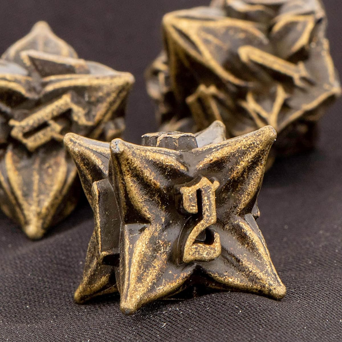 Metal Dice Set Roll D20 D12 D10 D8 D6 D4