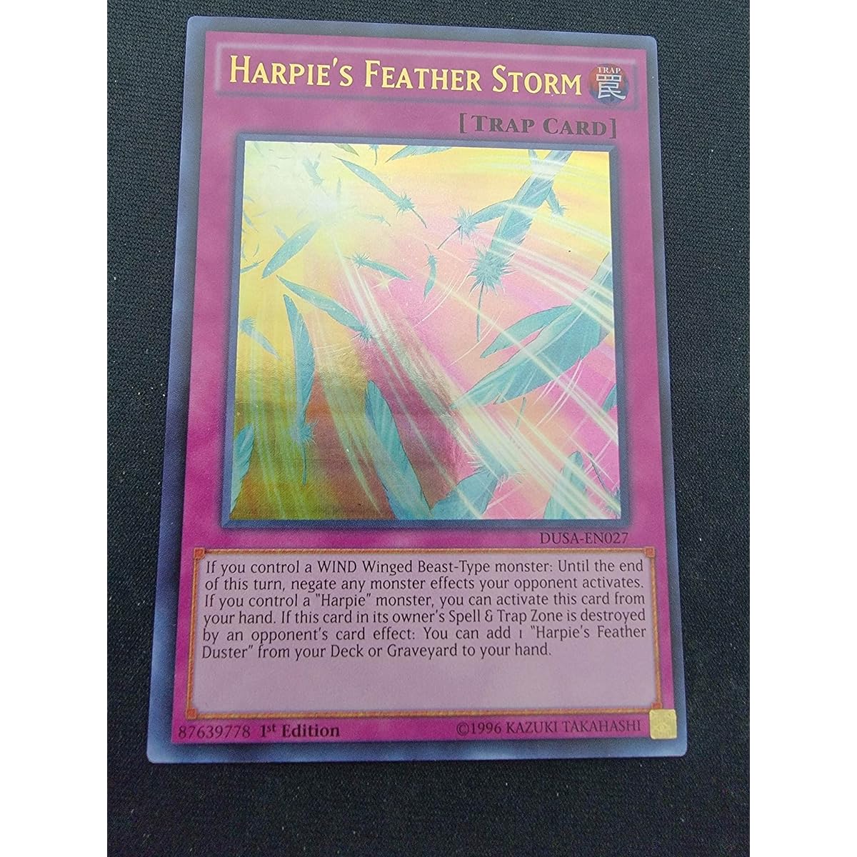 Harpie's Feather Storm - DUSA-EN027 - Duelist Saga - Ultra Rare - 1st Edition