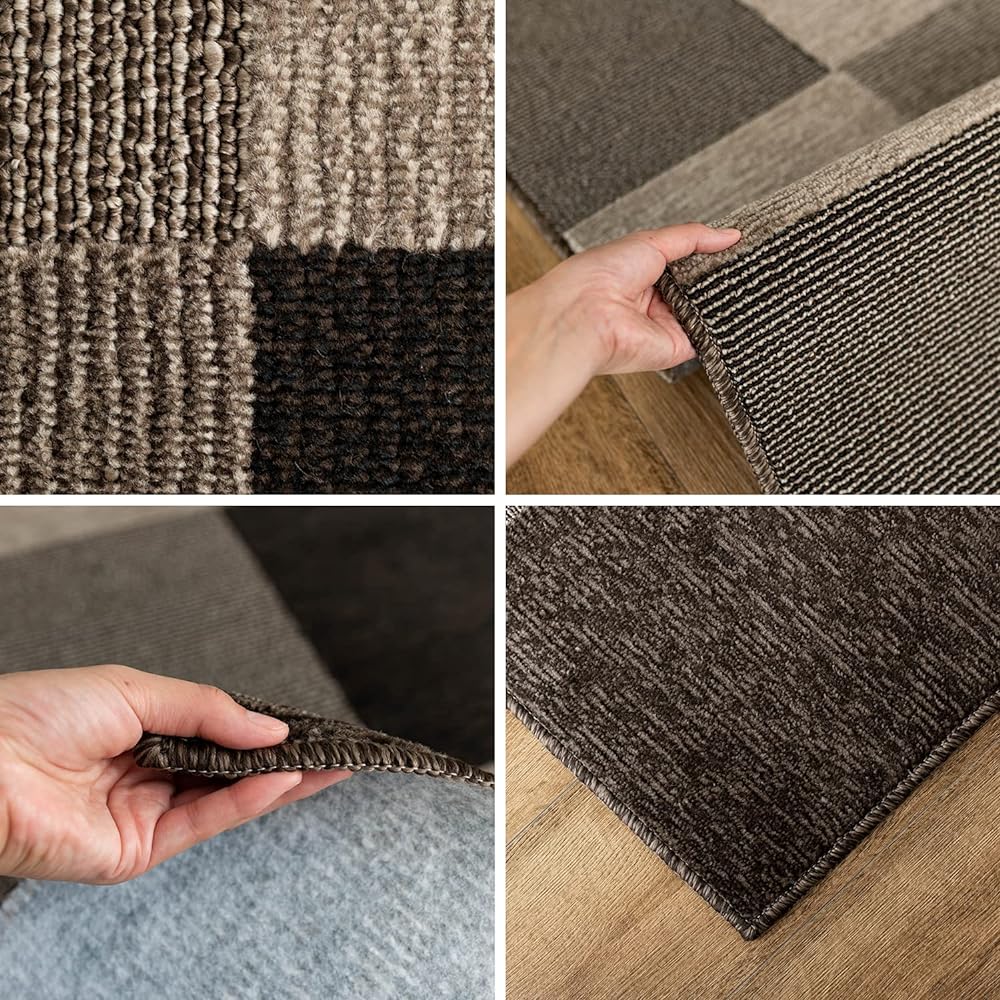Sayan Sayan Antiviral Processing Antibacterial Processing Scandinavian Rug Tennel 190 x 190 2 Tatami Brown Made in Japan
