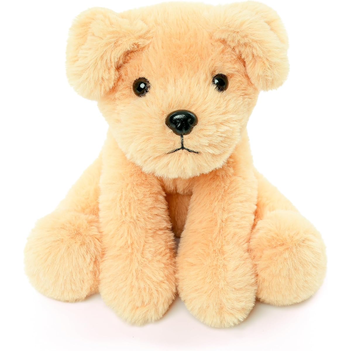 WEIGEDU Labrador Golden Retriever Plush Toy Dog Stuffed Animal Kids Boys Girls Birthday Bedtime Halloween 7.9 Inch Golden Yellow