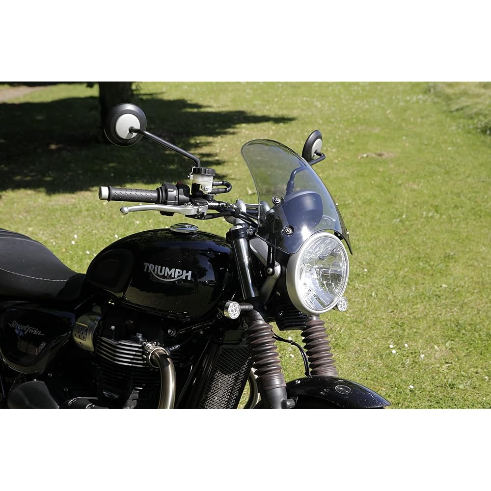 Dart Marlin Flyscreen (Light Tint) Motorcycle Windshield Compatible with Triumph Street Twin (up to 2021)
