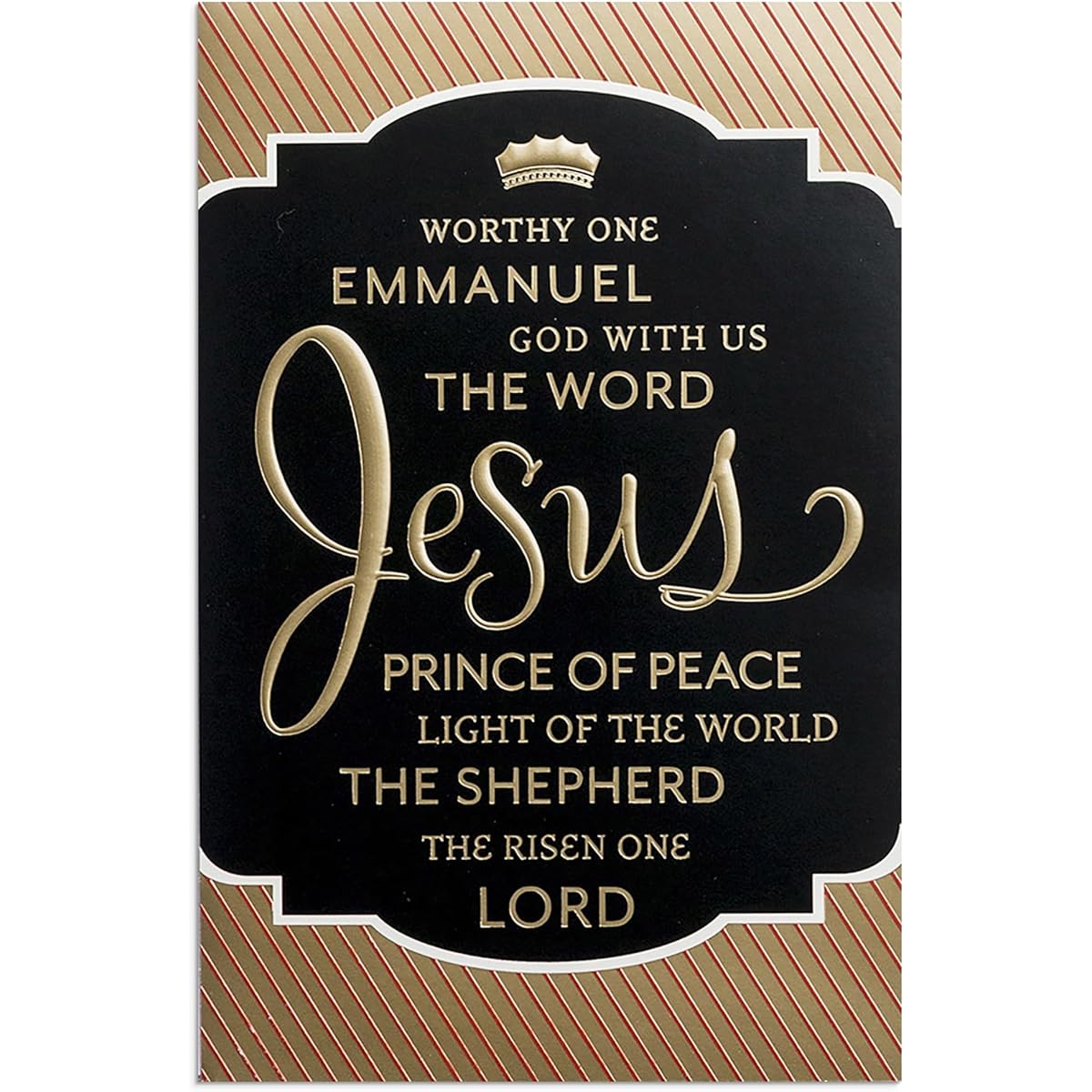 Worthy One - The Name of Jesus - 18 Premium Christmas Box Cards and Envelopes, KJV