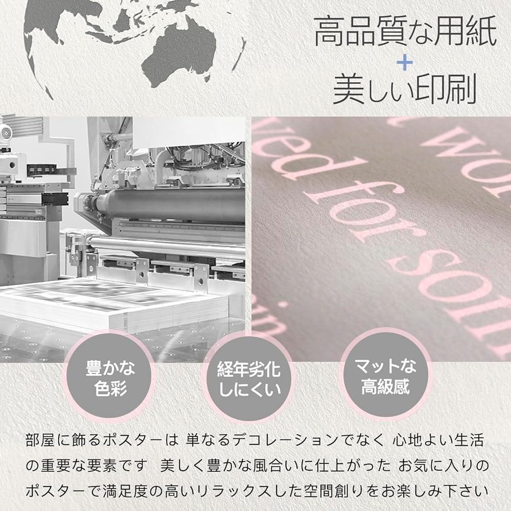 7e8 Design Design Poster for Interior "30" (English) Quote Poster (Domestic Packing) Interior Living Stylish (50x70cm No Frame)