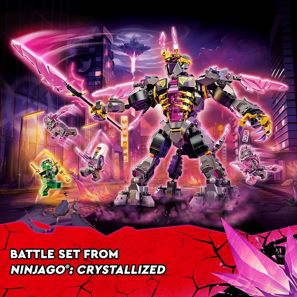 LEGO Ninjago Crystal King 71772 Ninja Villain Building Toy Set for Boys and Girls, Ages 9+ (722 Pieces)