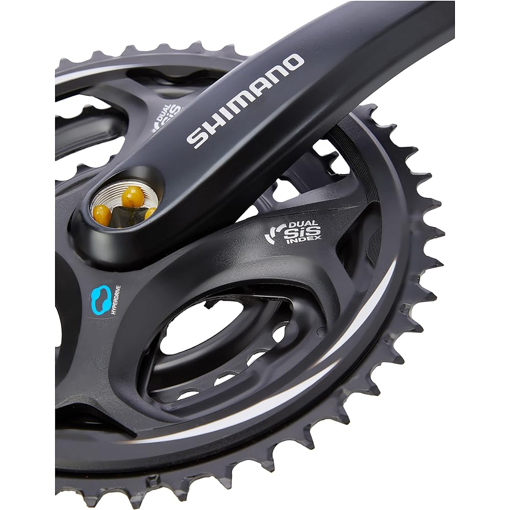 SHIMANO Front Chainwheel (MTB) FC-M311-L 48×38×28T 175mm 8S/7S Black/Compatible BB Square Shaft 122.5mm (LL123) EFCM311E888XL ALTUS