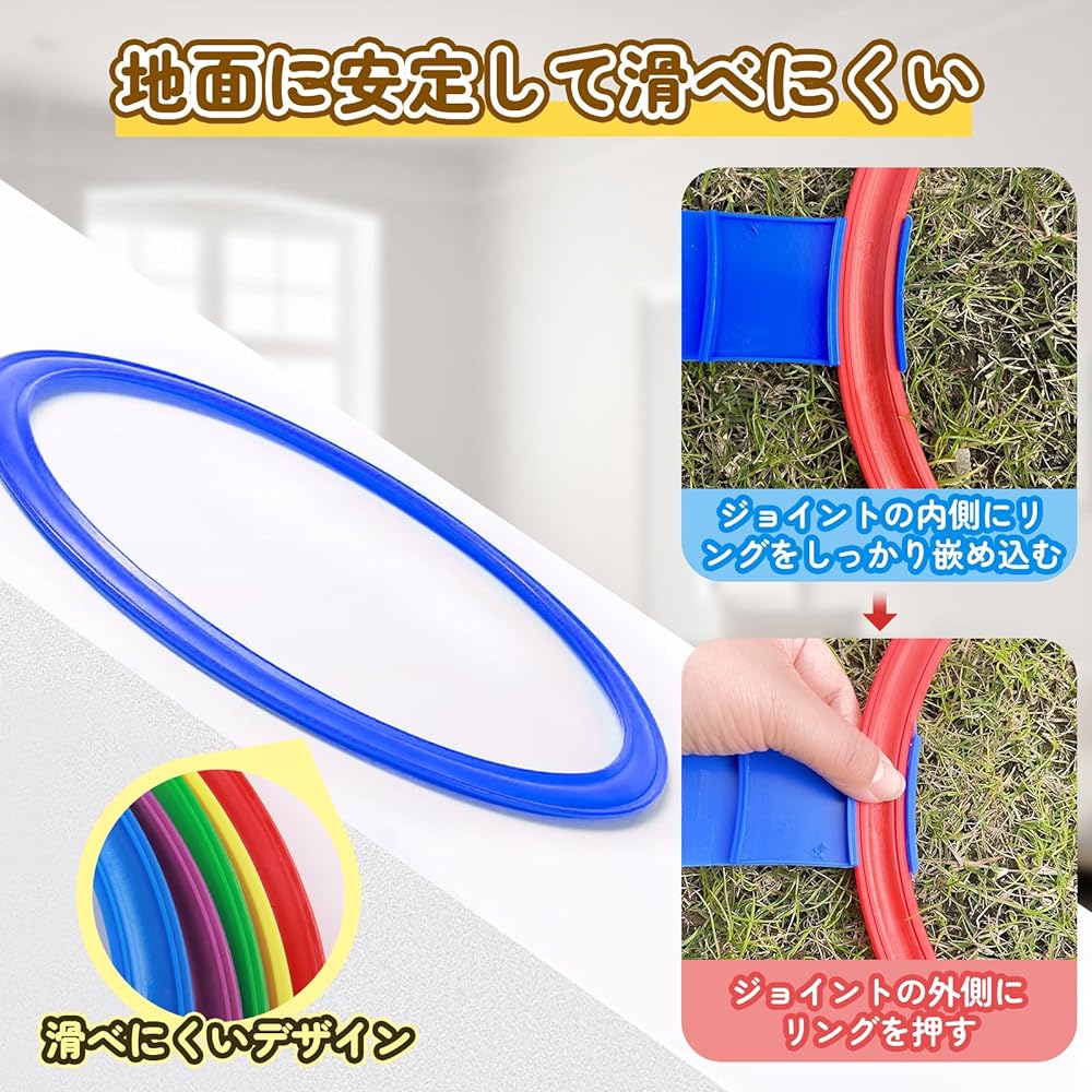 Kenkenpa Ring Kenkenpa Ring 38cm 28cm Set of 10 and 20 Training Hoops with Storage Bag Practice Ring Hoop for Children Indoor Exercise Outdoor Play Speed Ring
