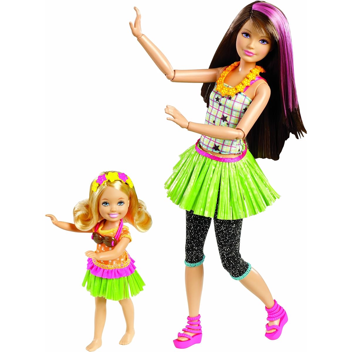 Barbie Sisters Hula Dance Skipper and Chelsea Doll 2-Pack Imported