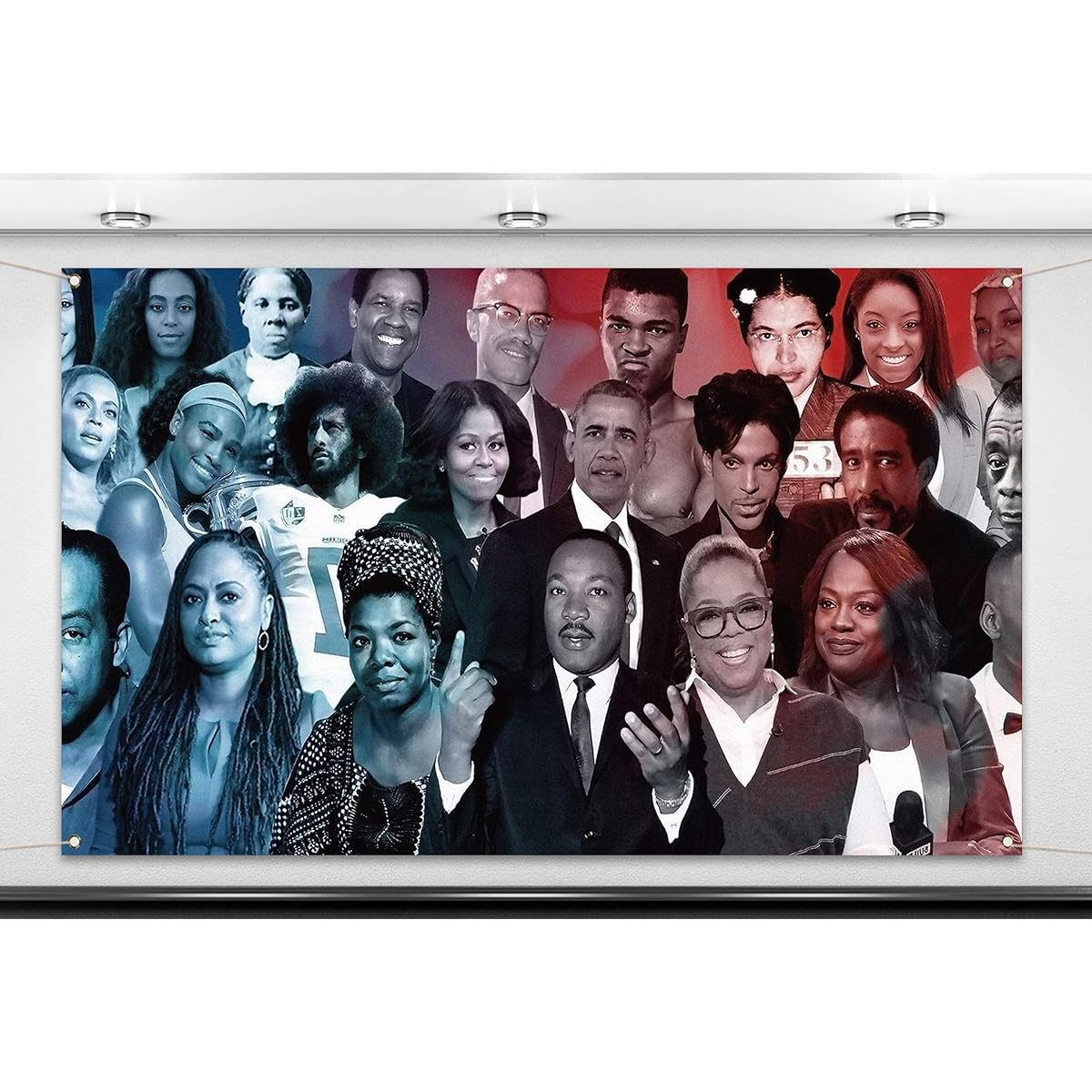 Nepnuser Juneteenth Photo Booth Backdrop Black History Month African American February Festival Holiday Party Decorations Black Pride Indoor Outdoor Wall Decor - 5.9x3.6ft