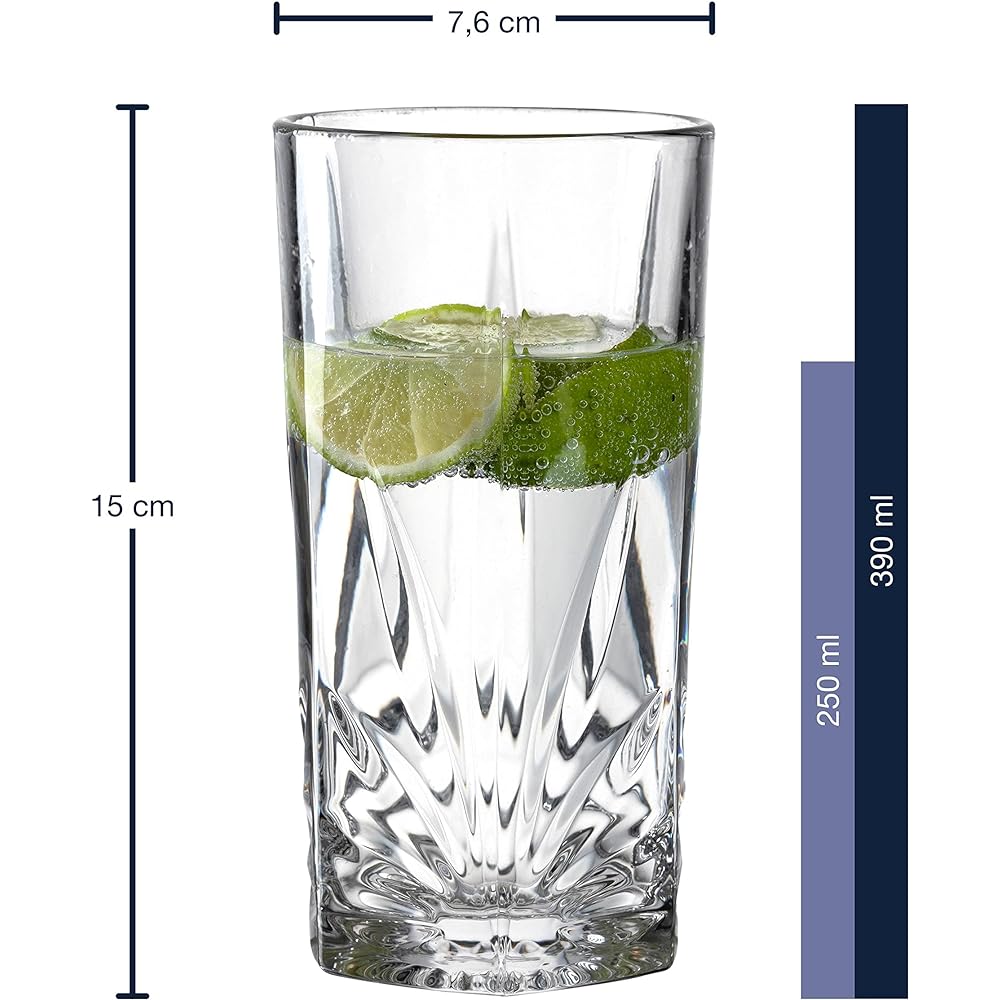 LEONARDO Tumbler set of 12 (220ml x 6 pieces/390ml x 6 pieces) CAPRI 022802