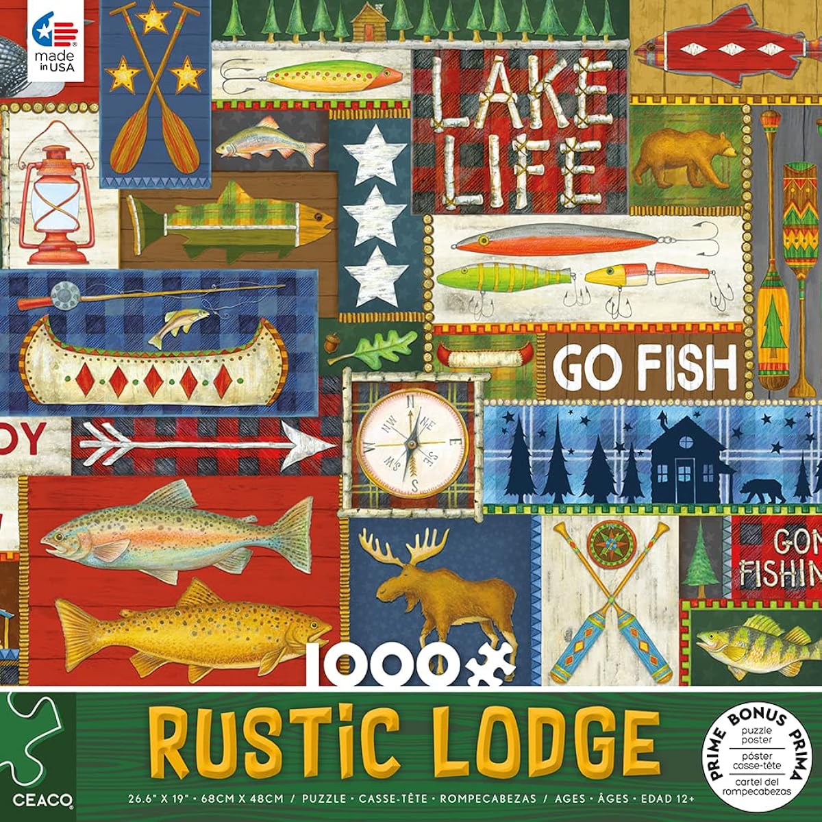 Ceaco - Simple Life - Lake Life - 1000 Piece Jigsaw Puzzle