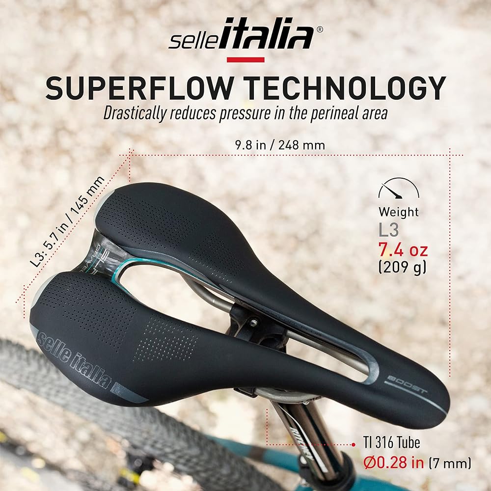 selle ITALIA SLR BOOST GRAVEL S.F. Ti316 BLK L Saddle