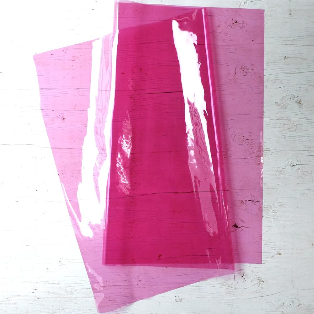 Nippon Chuko PVC Sheet Vinyl Fabric (Thickness 0.3mm) Width 91.5cm x 7m Cut-off Pink PVI-9-7M