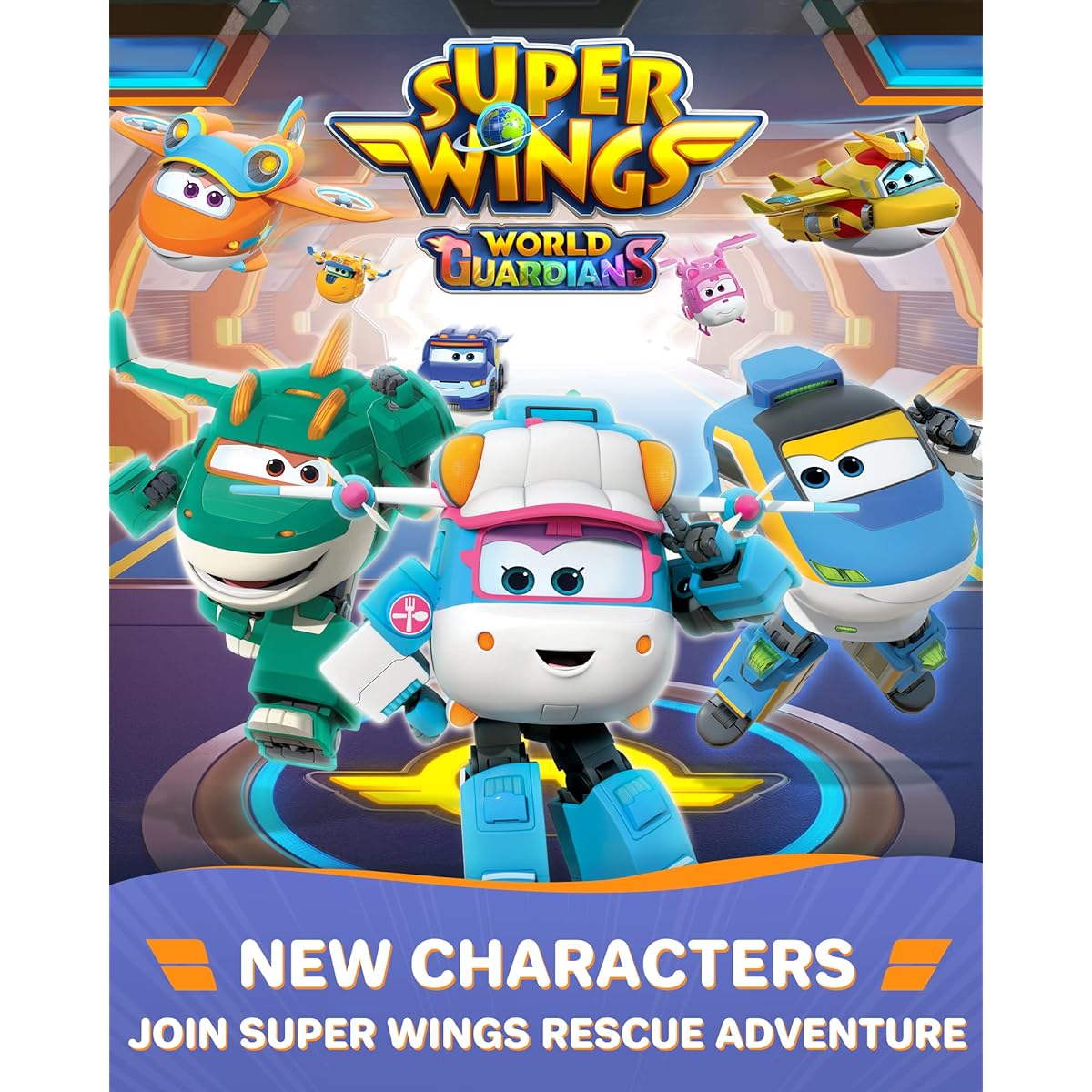 Super Wings - 5" Transforming Lime Plane Toy Vehicle Action Figure Season 11 & 12 New Characters From Plane to Robot 10 Levels Birthday Gift for 3 Years Old 4 Years 5 Years Old Boys Girls Preschoolers