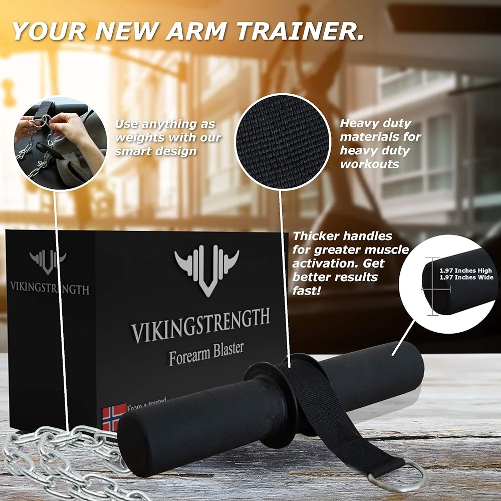 Vikingstrength Forearm Blaster Forearm Strengthening Training Equipment Wrist Roller Muscle Training V-Strength Training App