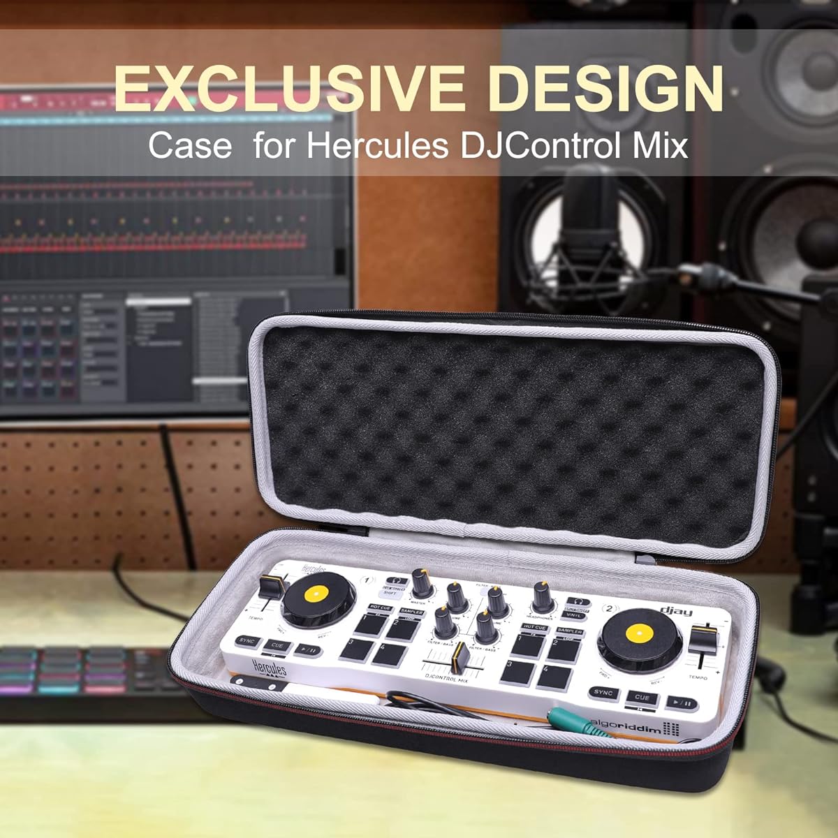 LTGEM EVA Hard Case for Hercules DJ Control Mix - Travel Protective Carry Storage Bag