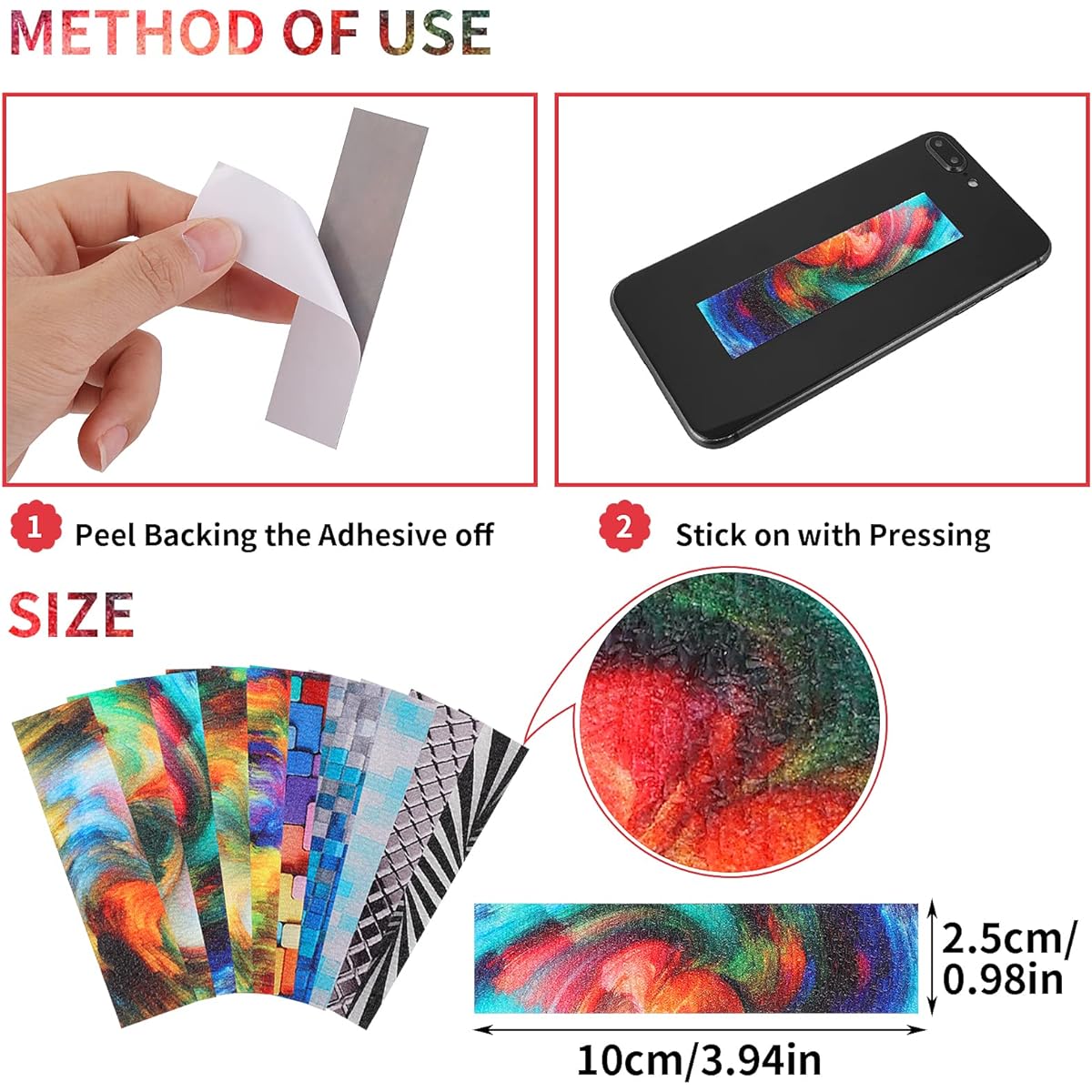 Grevosea 20 Pieces Calm Stickers Anxiety Sensory Stickers Fidget Textured Strips Toy Calming Strips for Anxiety and Sensory Stickers Stress Relief for Adults Desk Classroom (Ocean Style)