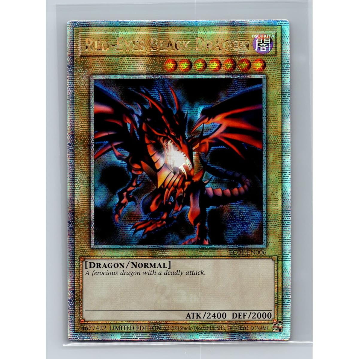 Red-Eyes Black Dragon - LC01-EN006 - Quarter Century Secret Rare
