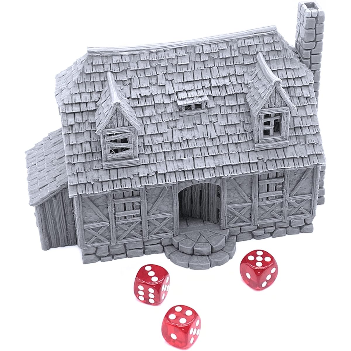 Printable Scenery Perfect Normal House 3D Print Tabletop RPG Scenery War Terrain 28mm Miniature