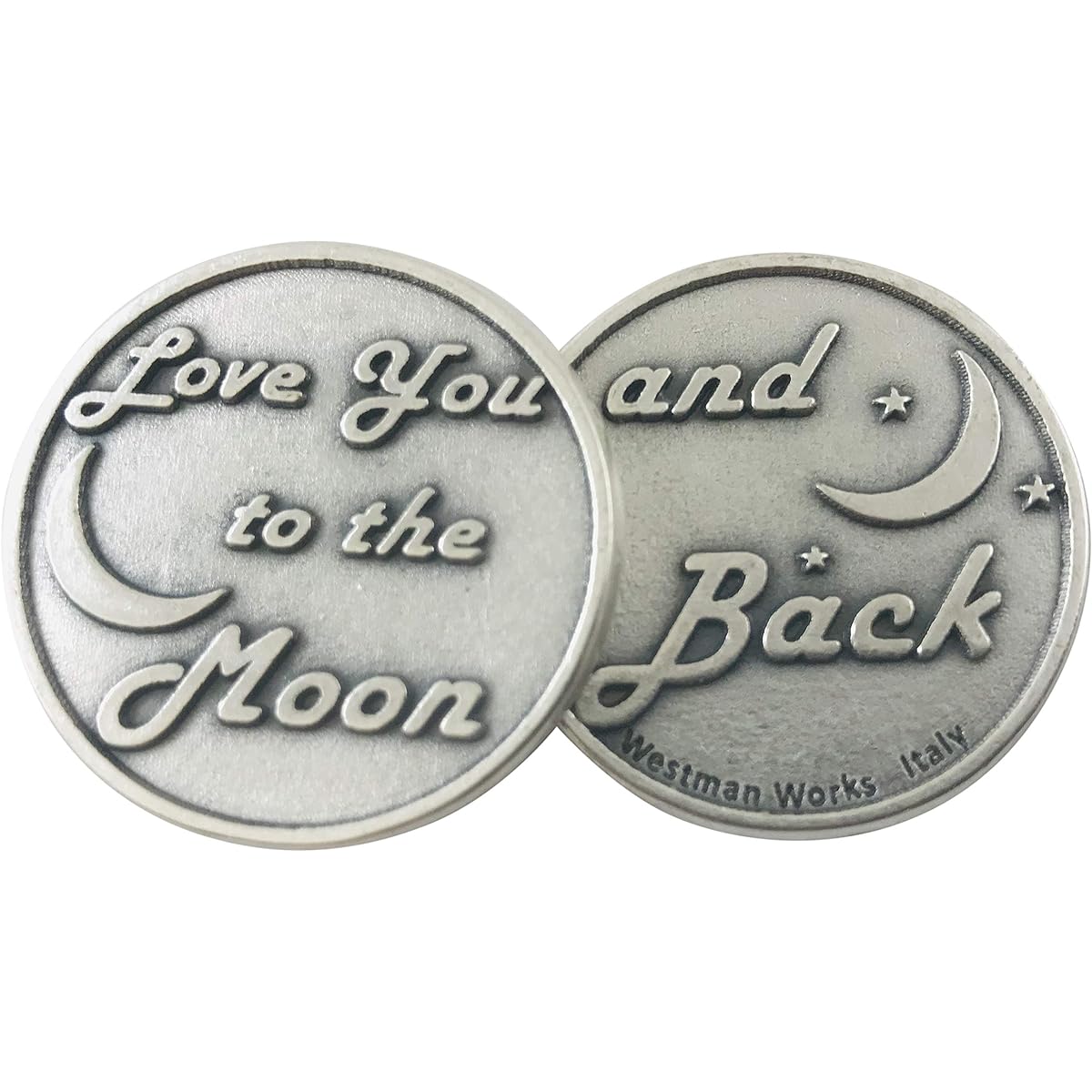 Westmon Works Love Token Gift Set - 3 Different Large Tokens with Red Gift Bag