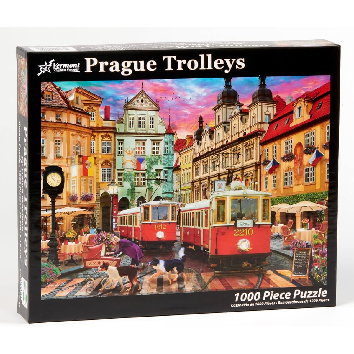 Vermont Christmas Company Prague Trolley Jigsaw Puzzle 1000 Piece