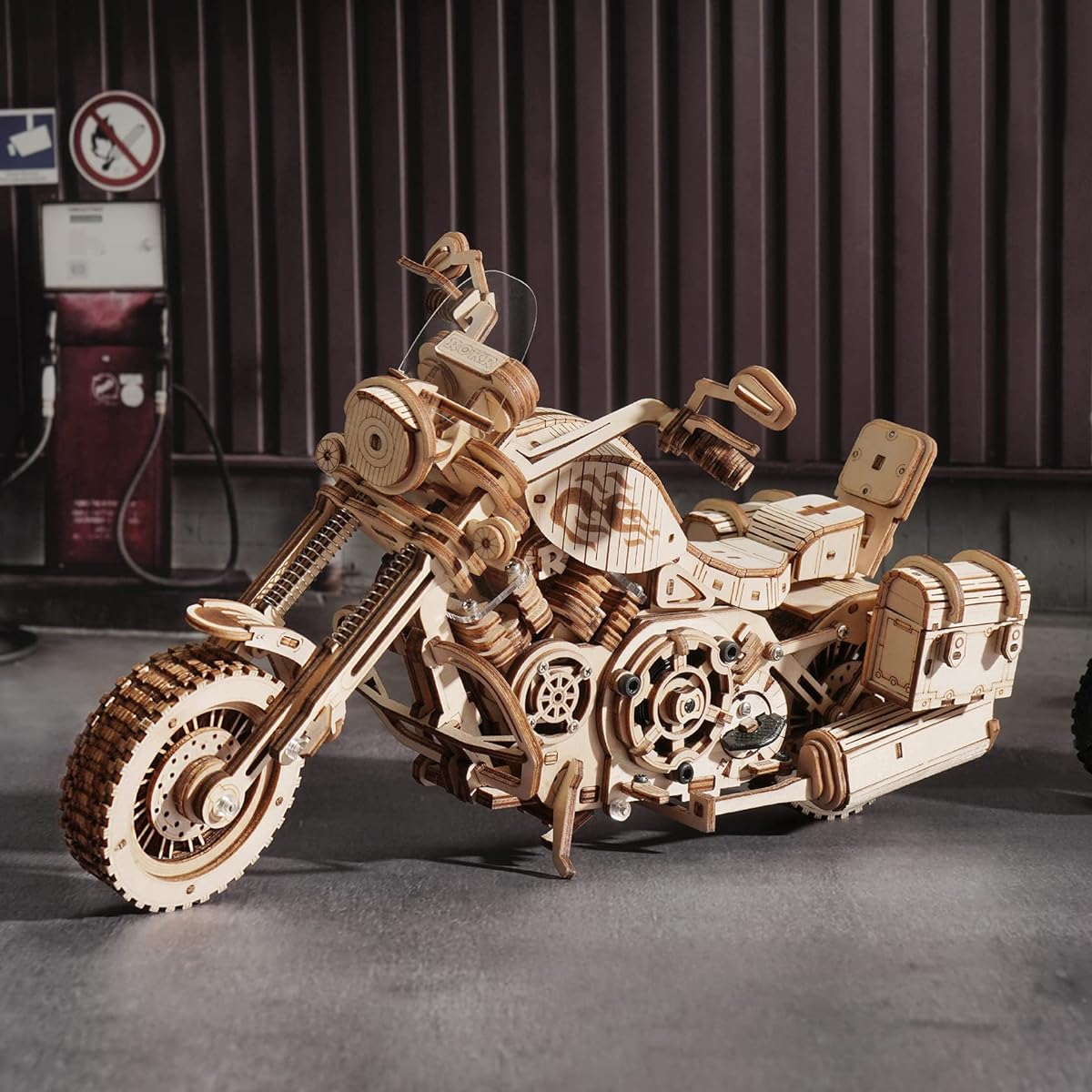 Robotime 3D Puzzle, Wooden Puzzle, Bike, Craft, Gift, Toy, Educational Toy, Boy, Girl, Adult, Kindergarten Entry Gift, New Year, Gift, Birthday, Christmas, Present, Motorcycle -LK504