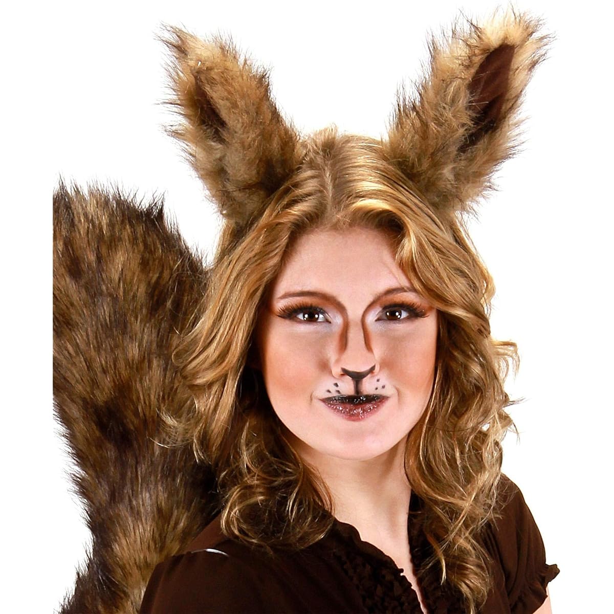Deluxe Squirrel Ears Headband Costume Accessory for Adults and Kids