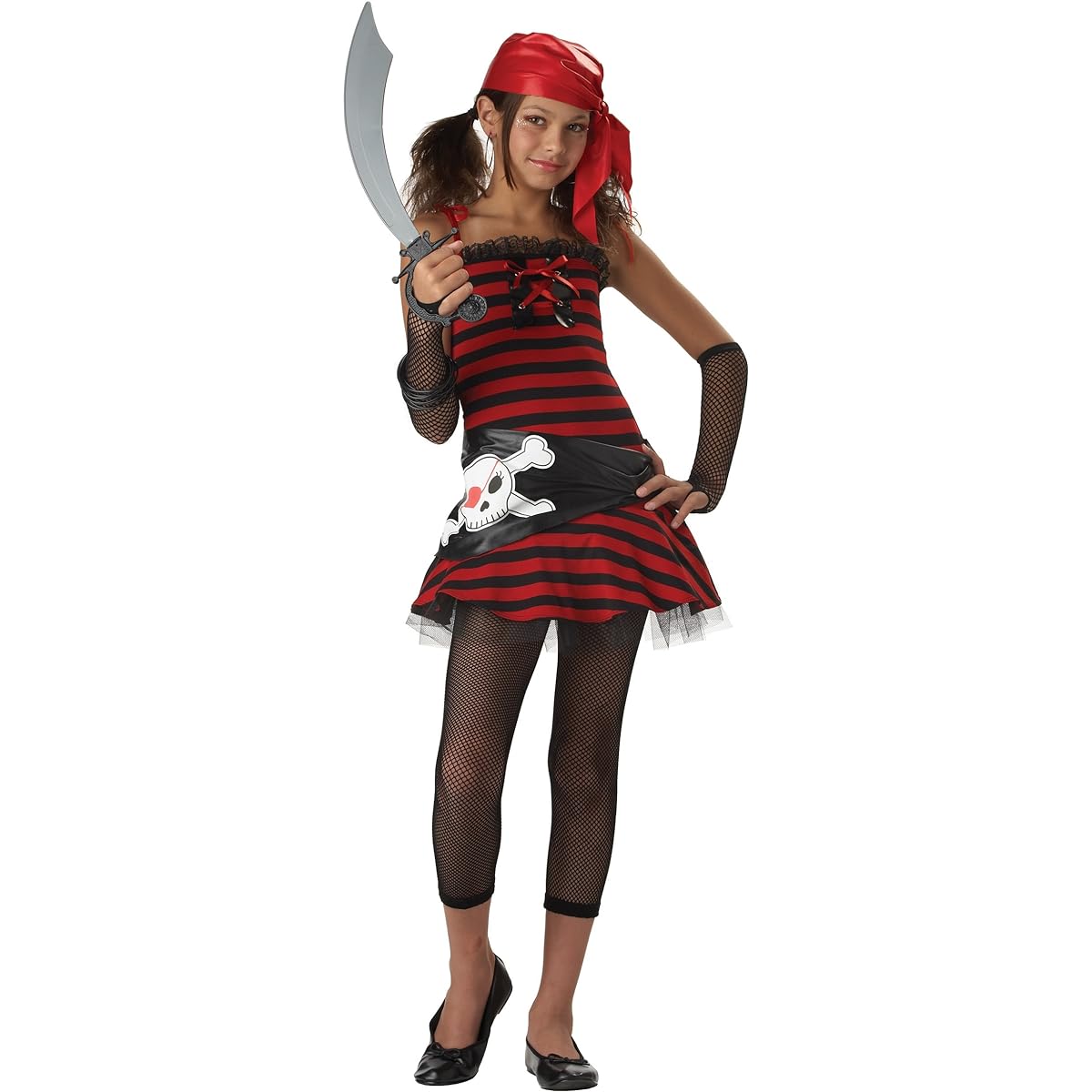 Pirate Girl Tween Costume Pirate Girl Tween Costume Pirate Girl Tween Costume♪Halloween♪Size: Large (10-12)