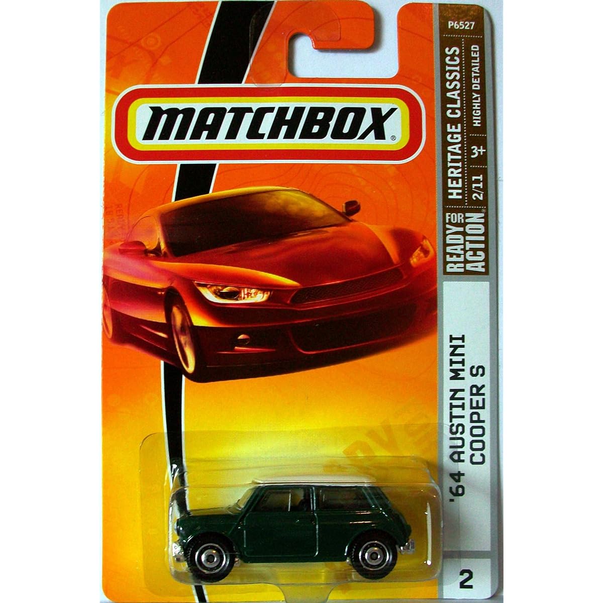 Matchbox Heritage Classics 64 Austin Mini Cooper Green with White Roof