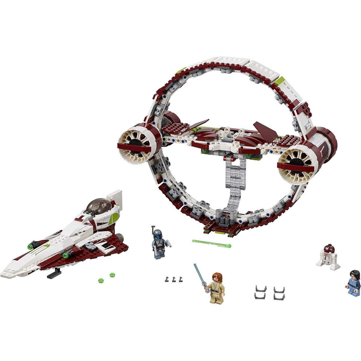 LEGO Star Wars Jedi Starfighter with Hyperdrive 75191 Building Kit (825 Piece), Multi