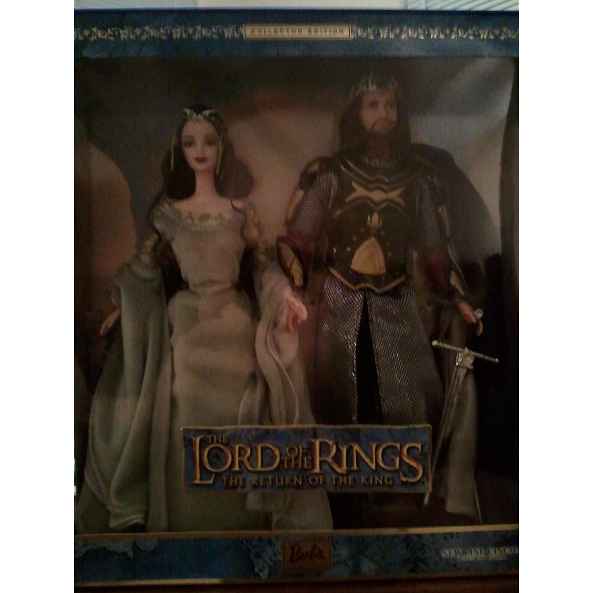 Barbie doll and Ken doll Arwen and Aragorn from The Lord of the Rings