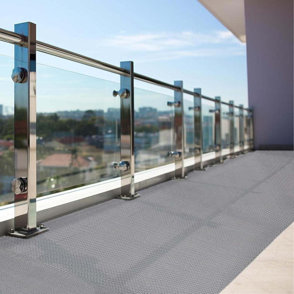 Anti-Slip Mat Rubber Mat Outdoor Indoor 90cm x 5m Thickness 5mm PVC Water Absorption Anti-Tip PVC Entrance Mat for Passage, Corridor, Bath, Bathroom