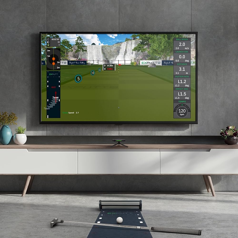 GPRO Skytrak Screen Putter Practice Machine EX PUTT RG EX PUTT Real Green